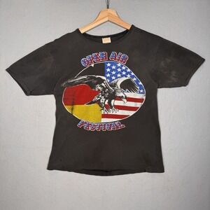 1982 Open Air Festival Germany Neil Young Jethro Tull Vintage Concert Tee Shirt